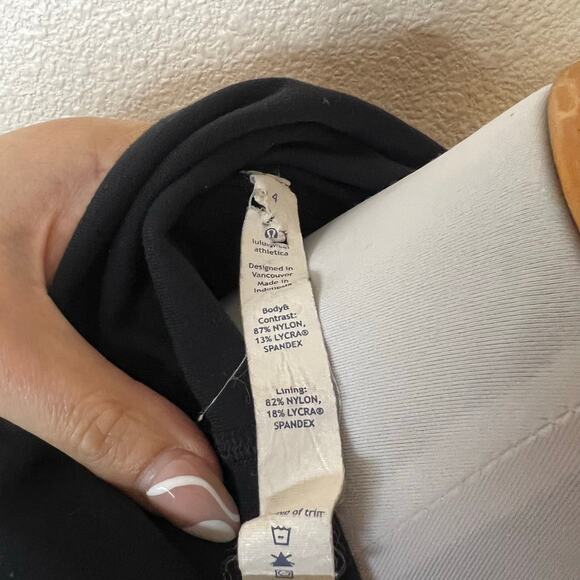 Lululemon In Stride Athletic Jacket thumbholes zipper zip black womens 4 - Picture 8 of 9